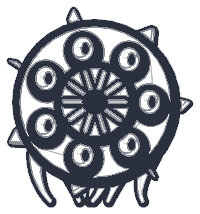 Sketch of a many-eyed alien