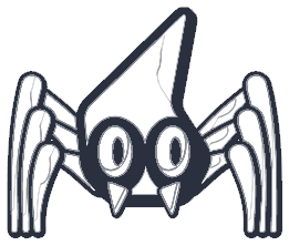Sketch of a cone-headed spider alien