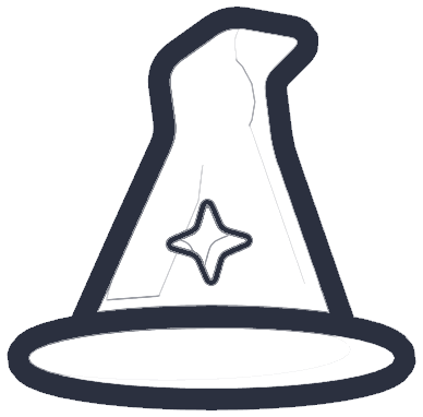 Sketch of a wizard hat